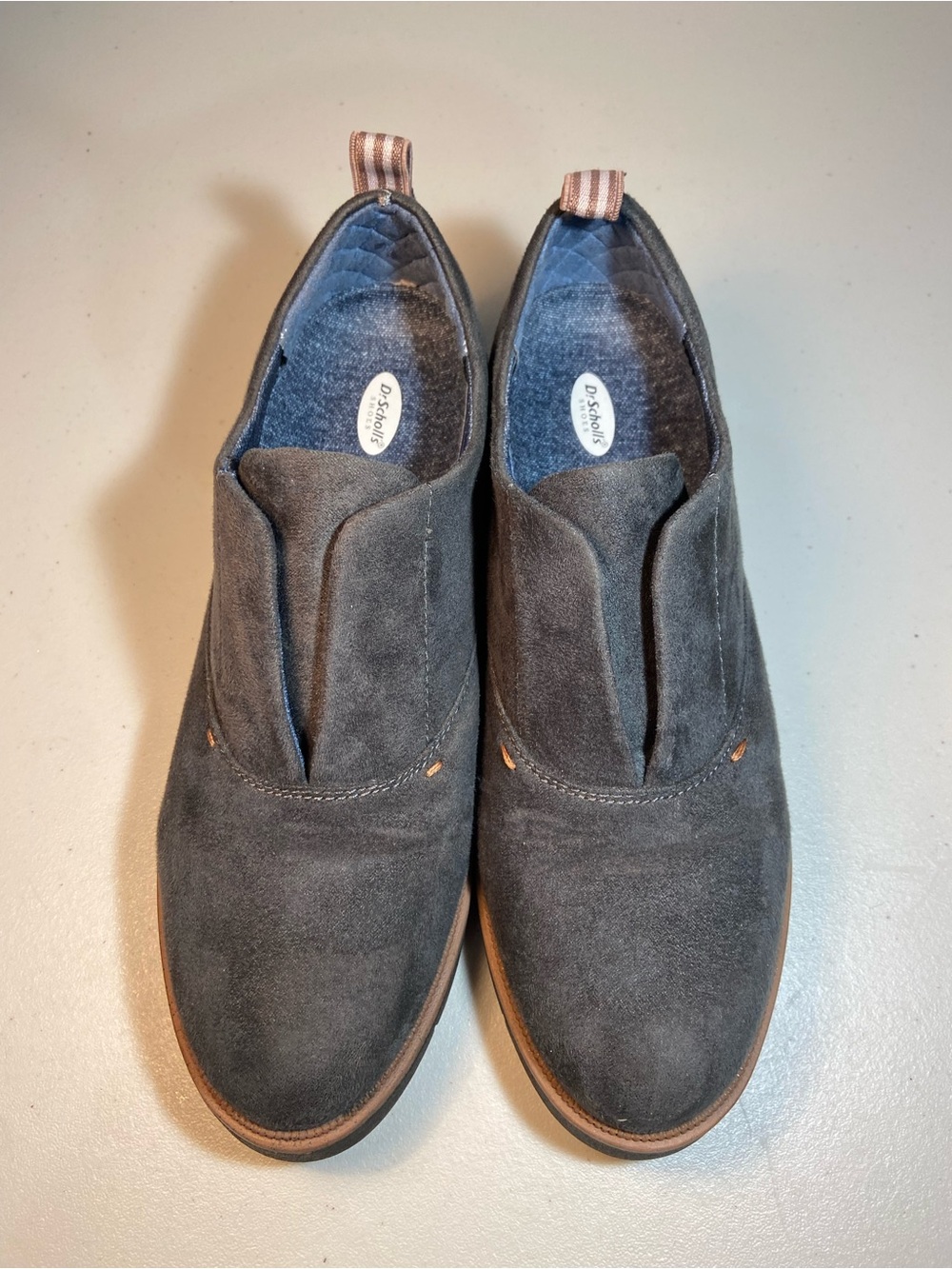 Dr. Scholl’s Gray Suede Slip-On Loafers SZ 6 - Picture 3 of 12